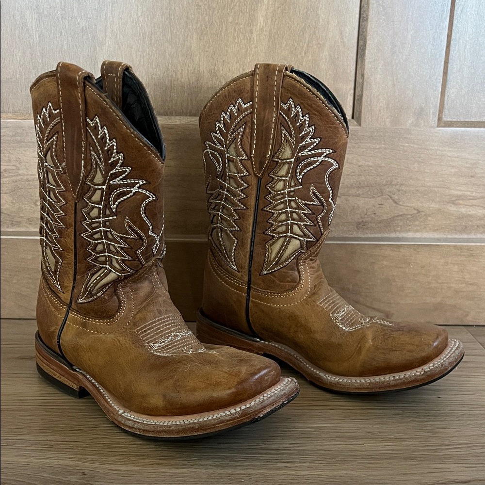 To Boot Brown Kids Western Boots